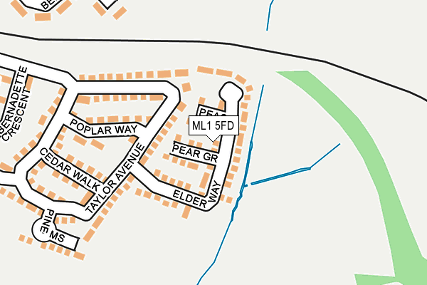 ML1 5FD map - OS OpenMap – Local (Ordnance Survey)