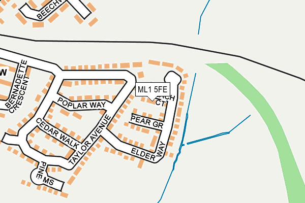 ML1 5FE map - OS OpenMap – Local (Ordnance Survey)