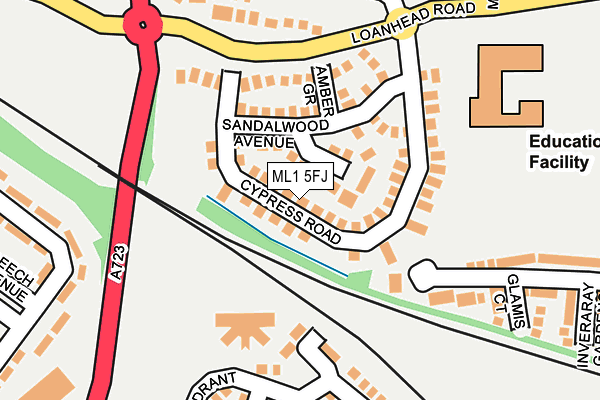 ML1 5FJ map - OS OpenMap – Local (Ordnance Survey)