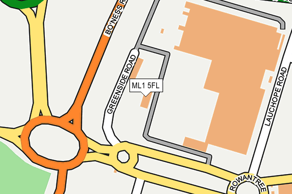 ML1 5FL map - OS OpenMap – Local (Ordnance Survey)