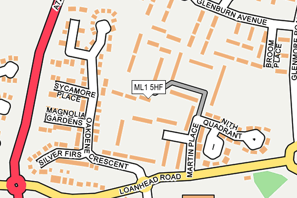 ML1 5HF map - OS OpenMap – Local (Ordnance Survey)