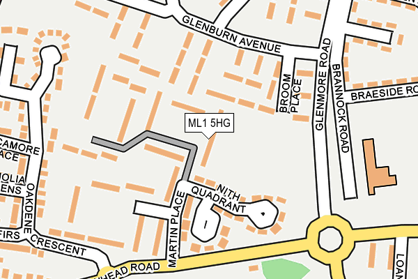 ML1 5HG map - OS OpenMap – Local (Ordnance Survey)