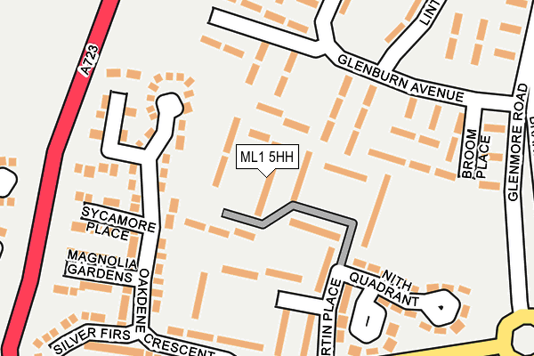ML1 5HH map - OS OpenMap – Local (Ordnance Survey)