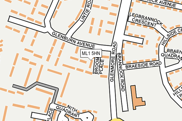 ML1 5HN map - OS OpenMap – Local (Ordnance Survey)