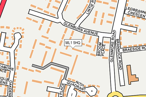 ML1 5HQ map - OS OpenMap – Local (Ordnance Survey)