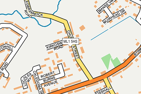 ML1 5HS map - OS OpenMap – Local (Ordnance Survey)