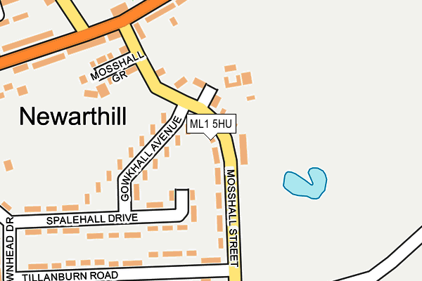 ML1 5HU map - OS OpenMap – Local (Ordnance Survey)