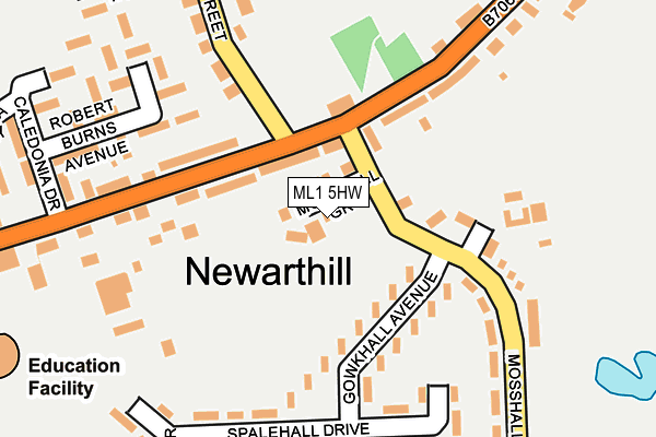 ML1 5HW map - OS OpenMap – Local (Ordnance Survey)