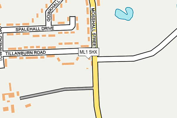 ML1 5HX map - OS OpenMap – Local (Ordnance Survey)