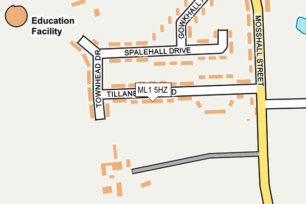 ML1 5HZ map - OS OpenMap – Local (Ordnance Survey)