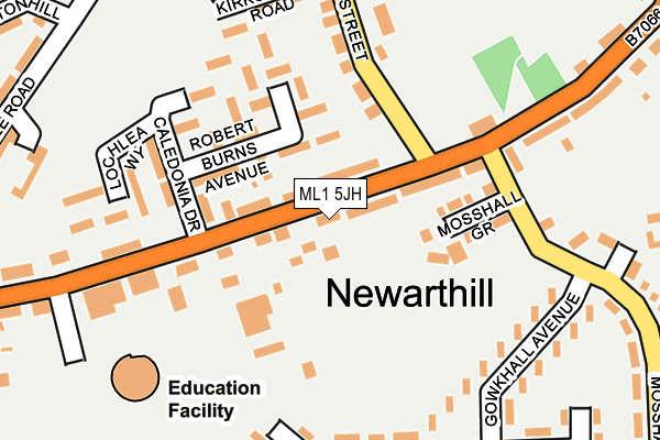 ML1 5JH map - OS OpenMap – Local (Ordnance Survey)