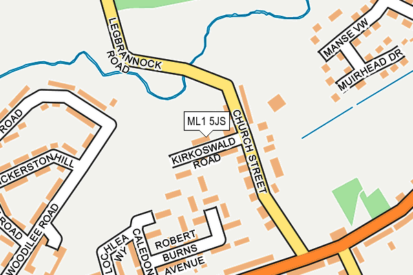ML1 5JS map - OS OpenMap – Local (Ordnance Survey)