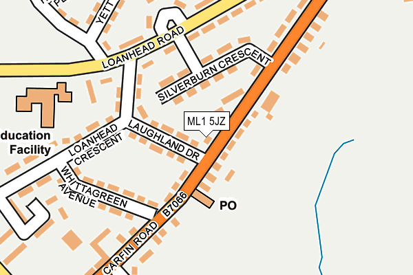 ML1 5JZ map - OS OpenMap – Local (Ordnance Survey)