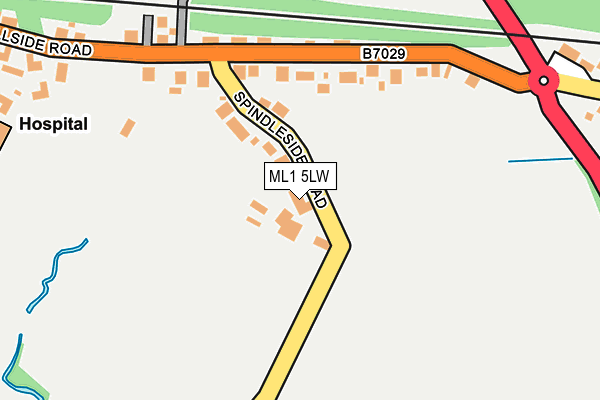 ML1 5LW map - OS OpenMap – Local (Ordnance Survey)