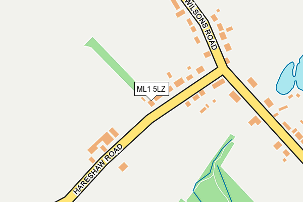 ML1 5LZ map - OS OpenMap – Local (Ordnance Survey)