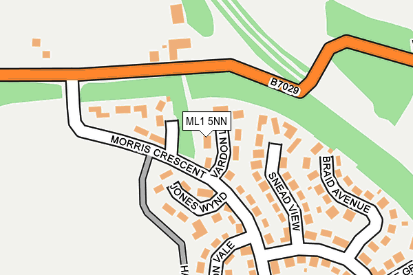 ML1 5NN map - OS OpenMap – Local (Ordnance Survey)