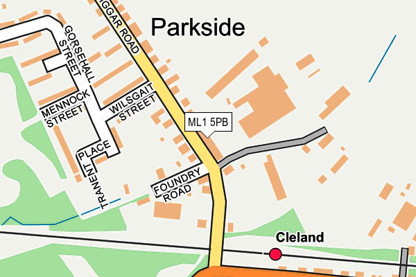 ML1 5PB map - OS OpenMap – Local (Ordnance Survey)