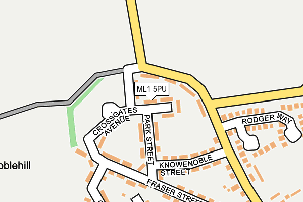 ML1 5PU map - OS OpenMap – Local (Ordnance Survey)