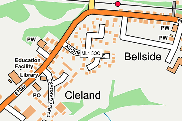 ML1 5QQ map - OS OpenMap – Local (Ordnance Survey)