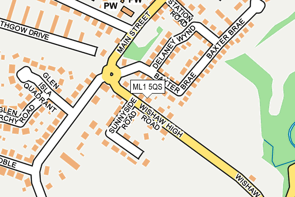 ML1 5QS map - OS OpenMap – Local (Ordnance Survey)