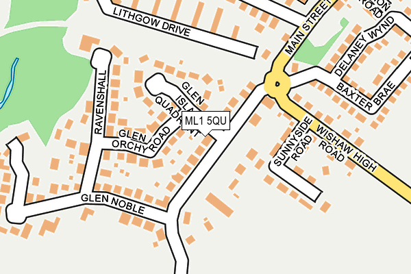 ML1 5QU map - OS OpenMap – Local (Ordnance Survey)