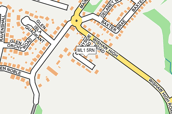 ML1 5RN map - OS OpenMap – Local (Ordnance Survey)
