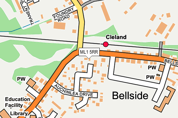 ML1 5RR map - OS OpenMap – Local (Ordnance Survey)