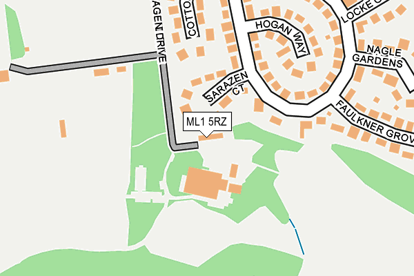 ML1 5RZ map - OS OpenMap – Local (Ordnance Survey)