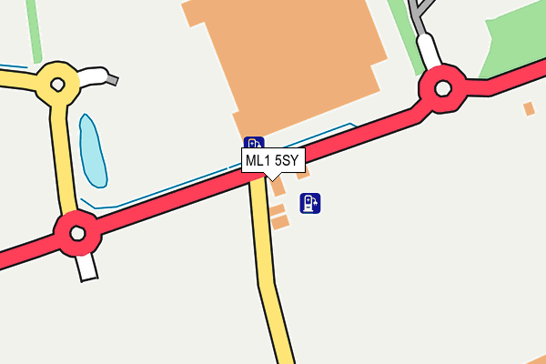 ML1 5SY map - OS OpenMap – Local (Ordnance Survey)