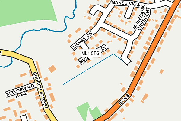 ML1 5TG map - OS OpenMap – Local (Ordnance Survey)