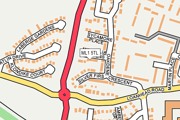 ML1 5TL map - OS OpenMap – Local (Ordnance Survey)