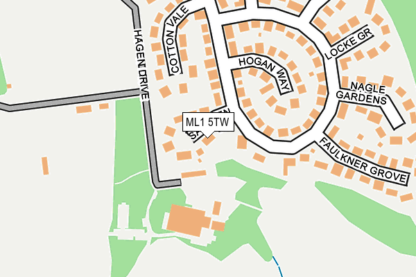 ML1 5TW map - OS OpenMap – Local (Ordnance Survey)