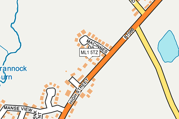ML1 5TZ map - OS OpenMap – Local (Ordnance Survey)