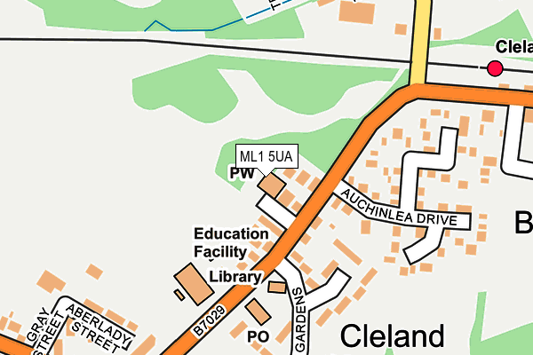 ML1 5UA map - OS OpenMap – Local (Ordnance Survey)