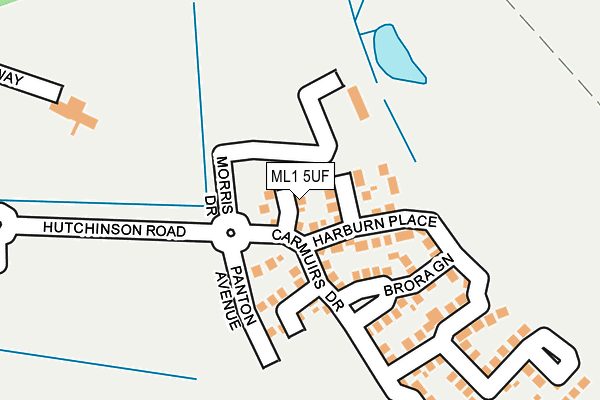 ML1 5UF map - OS OpenMap – Local (Ordnance Survey)