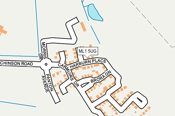 ML1 5UG map - OS OpenMap – Local (Ordnance Survey)