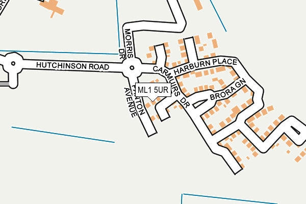 ML1 5UR map - OS OpenMap – Local (Ordnance Survey)