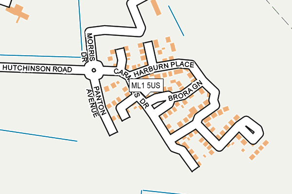 ML1 5US map - OS OpenMap – Local (Ordnance Survey)