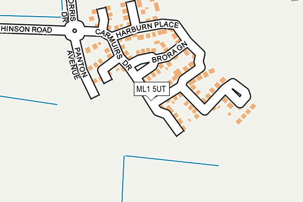 ML1 5UT map - OS OpenMap – Local (Ordnance Survey)
