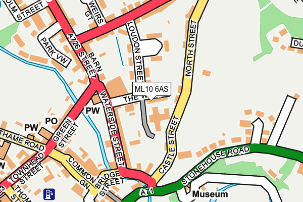 ML10 6AS map - OS OpenMap – Local (Ordnance Survey)