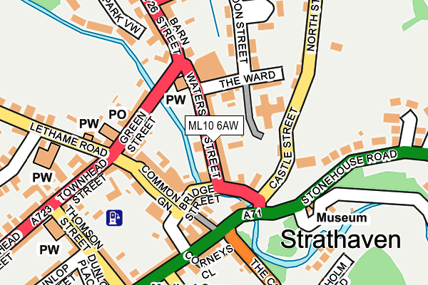 Map of CASTLE VIEW (STRATHAVEN) LIMITED at local scale