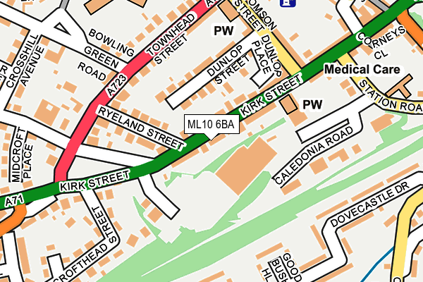 ML10 6BA map - OS OpenMap – Local (Ordnance Survey)