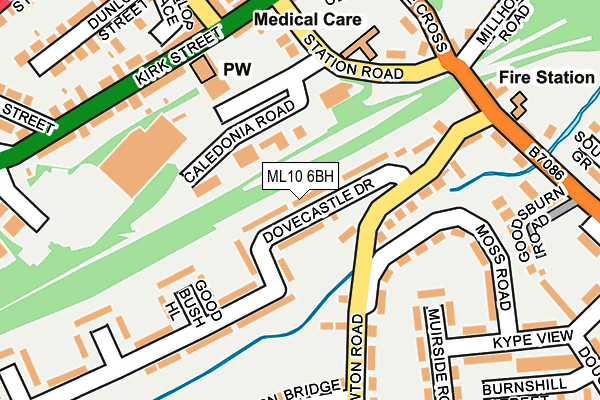 ML10 6BH map - OS OpenMap – Local (Ordnance Survey)