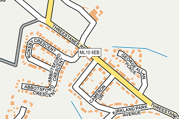ML10 6EB map - OS OpenMap – Local (Ordnance Survey)