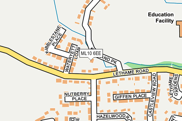 ML10 6EE map - OS OpenMap – Local (Ordnance Survey)