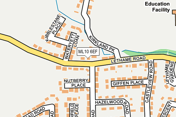 ML10 6EF map - OS OpenMap – Local (Ordnance Survey)
