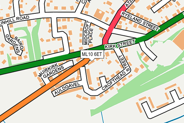 ML10 6ET map - OS OpenMap – Local (Ordnance Survey)