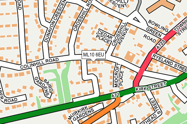 ML10 6EU map - OS OpenMap – Local (Ordnance Survey)