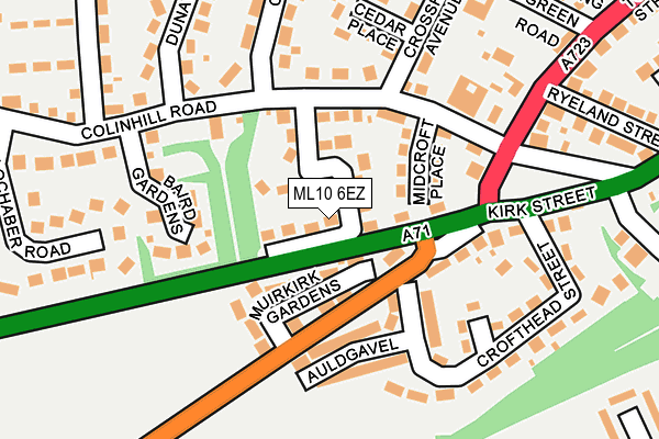ML10 6EZ map - OS OpenMap – Local (Ordnance Survey)