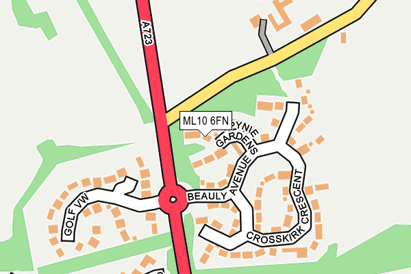 ML10 6FN map - OS OpenMap – Local (Ordnance Survey)